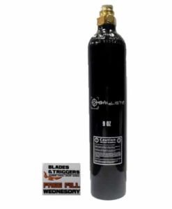 PAINTBALL BALLISTIC CO2 9OZ BOTTLE