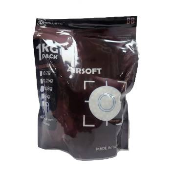 BALLISTIC-BBS-1KG-BAG.jpg BALLISTIC AIRSOFT BBS 6MM 0.28G - 1KG BAG