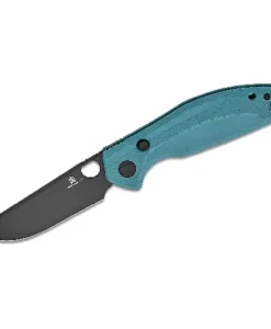 BESTECH Button lock D2 BLACK PVD G10 GREY HANDLE - BMK12C-2