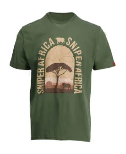Sniper African Sunset T‑Shirt Olive - S