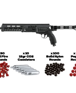 Umarex T4E TR50 Gen2 13 Joules Self Defense Revolver 0.50cal Tactical Package