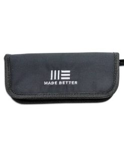 We Knife Nylon Pouch Black Zipper – Includes Cloth and Stickers