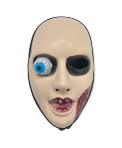Crazy Eye Burnt Face Lady Mask