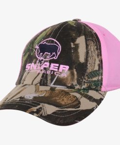 Sniper 3D Pink Ladies Buffalo Emb Peak Cap