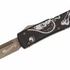 Microtech 121-13DC Ultratech S/E Bronze Skull Death Card Logo OTF