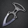 WE 924B BLUE TI PUSH DAGGER WITH S/S BEAD CHAIN