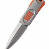 We Knife 2017B OSS Dagger Fixed Blade with Orange G10 Inlay