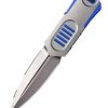 We Knife 2017C OSS Dagger Fixed Blade with Blue G10 Inlay