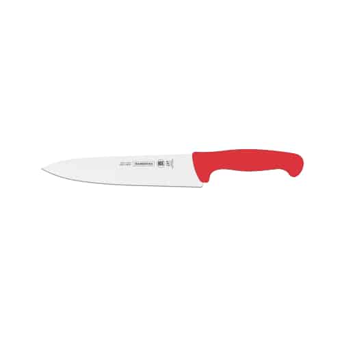 24609_076.jpg Tramontina Meat Knife 10" (25cm) Red - 24609/070