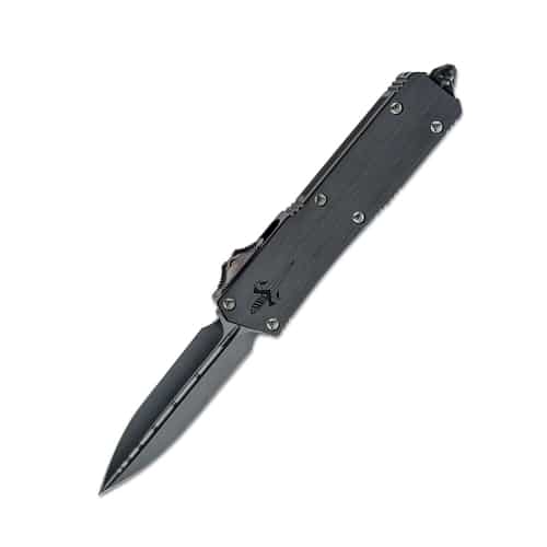 378-MCK.jpg Microtech Marfione Custom Scarab II D/E Two Toned Black DLC Blade - 378-MCK