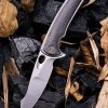 WE Knife 810E Yucha Carbon Fiber/Grey Titanium Handle Knife