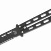 Bear & Son 115Tanb Butterfly Knife Black Tanto