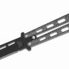 Bear & Son 115Tan Butterfly Knife Black