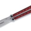 Kimura BCC904 Balisong Butterfly Red and Black Knife