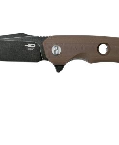 Bestech BG33D-2 Arctic Black Blade Brown Folding Knife