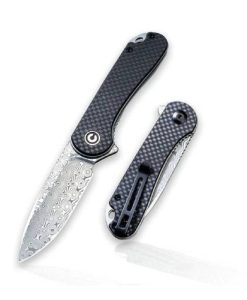 Civc907DS Elementum Linerlock Damascus