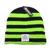 EXALT CROSSROADS BEANIE TOXIC LIME BLACK 01