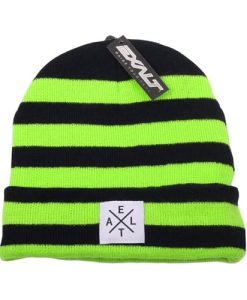 EXALT CROSSROADS BEANIE TOXIC LIME BLACK 01