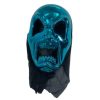 Glossy Blue Screaming Alien Mask