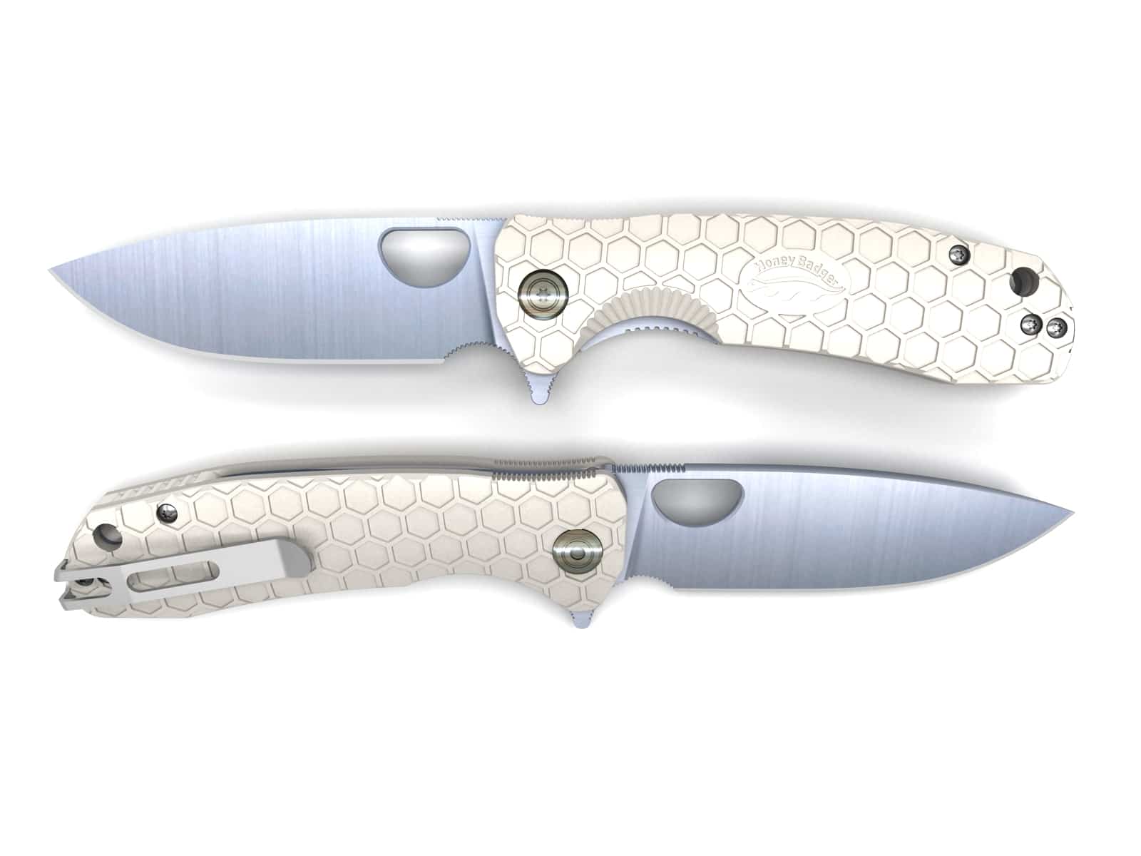 HB1005.jpg Honey Badger HB1005 Large White Folding Knife