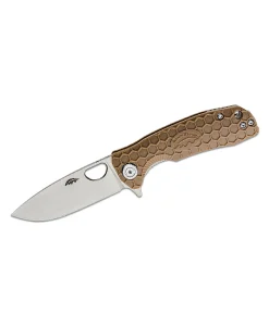 Honey Badger Flipper Small Tan D2 Knife – HB1027