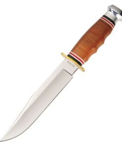 K-BAR1236 Bowie w/Leather Sheath