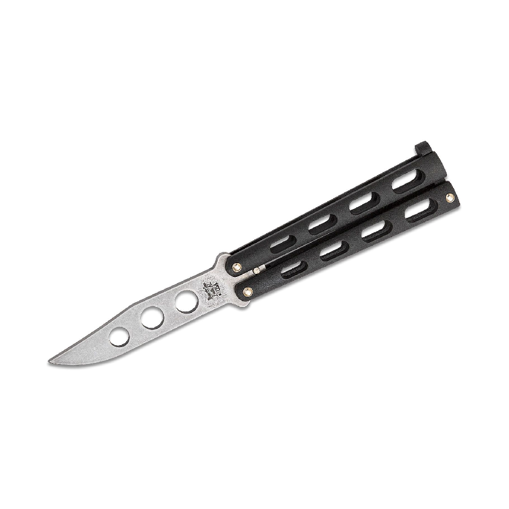 MICROTECH-HERA-BLACK-MERLOT-ALUMINIUM-HANDLE-STANDARD-702-1MR-28.webp Bear & Son Balisong Butterfly Trainer – 113BTR