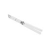 Squid Industries Triton V2 Silver Trainer Butterfly Knife Blunt Edge