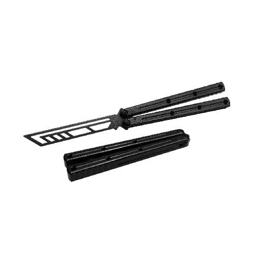 New-Project-2023-04-18T112343.939.jpg Squid Knives Krake Raken V3 Inked Black Trainer Butterfly Knife Blunt Edge