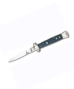 Side Open Spring Knife Black Handle‑6056