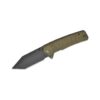 Civivi-bhaltair Green Burlap Micarta Handle