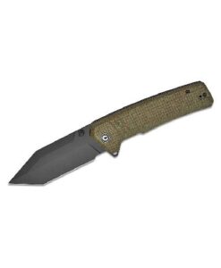Civivi-bhaltair Green Burlap Micarta Handle
