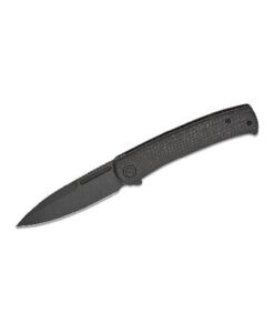 Civivi-caetus blk burlap micarta