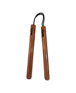 WOODEN STRING ROUND CHAKU 12" NATURAL - C109