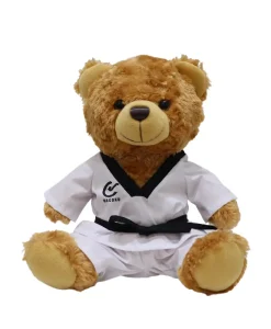 Wacoku Plush Bear 20cm with Taekwondo Uniform - H986-TKD