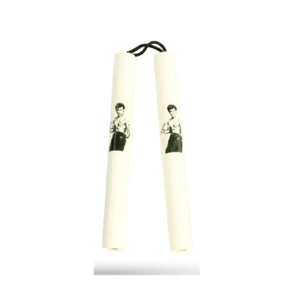New-Project-2024-02-28T112833.896.webp String Foam Chaku w/Bruce Lee White 12" - E121LW