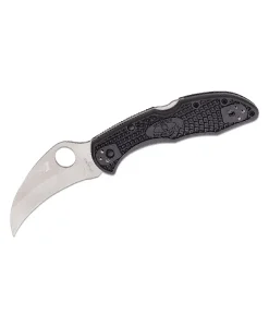 Spyderco tasman salt 2 plain edge black - c106pbk2