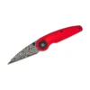 CIVIVI Starflare Red Aluminum Handle Damascus Blade - C23052-DS1