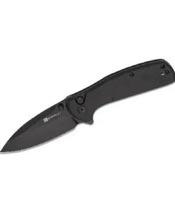 SENCUT ArcBlast Black Aluminum Handle Black 9Cr18MoV Blade – S22043B-1