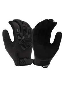 Pyramex Venture Gear Tactical Heavy-Duty Impact Operator gloves, Black