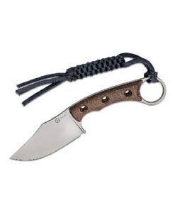Civivi Midwatch Brown Burlap Micarta Handle Silver Bead-Blasted - C20059B-2