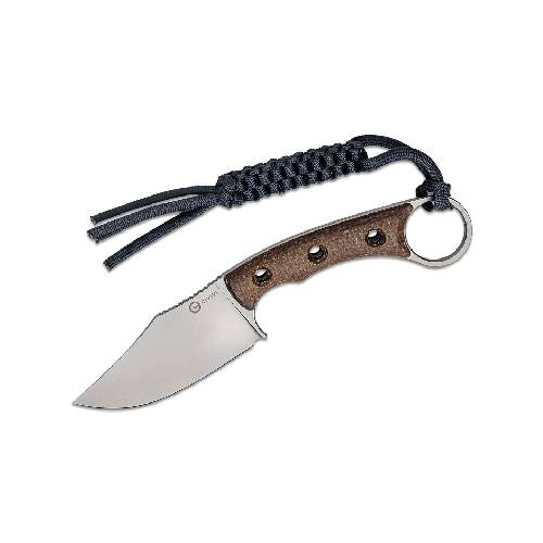 New-Project-28.jpg Civivi Midwatch Brown Burlap Micarta Handle Silver Bead-Blasted - C20059B-2