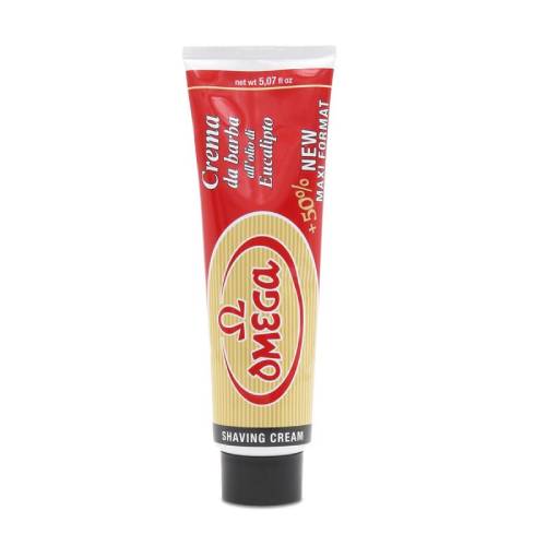 OMEGA-SHAVING-CREAM-IN-TUBE-.jpg Omega Shaving Cream W/eucalyptus Oil - Tube 150ml