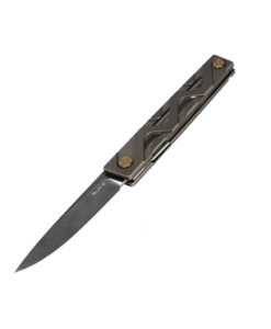 Ruike P878-AK Brown Handle Folding Knife | 14C28N EDC
