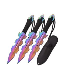 PP-110-3RB Perfect Point Throwing Knife Set