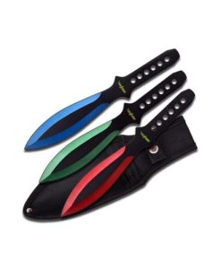 PP-114-3RGB Perfect Point Throwing Knife Set