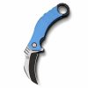 QSP QS120-C Eagle D2 Blade Blue G10 Handle
