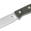 QSP QS134-C Bison Green Micarta Handle Fixed Blade