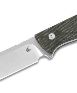 QSP QS134-C Bison Green Micarta Handle Fixed Blade