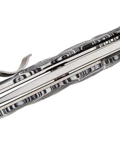 QSP Turtle Punk Liner Lock,14C28N Stonewashed, Black/white G10 - QS158-B1